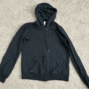 Black Gap Body Full Zip Hooded Sweatshirt Medium